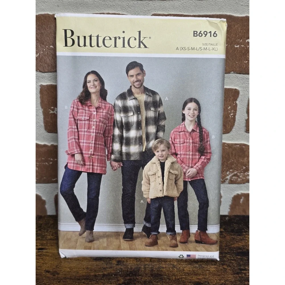 Butterick 6916 - Children's, Teen's and‎ Adult's Jacket Uncut Sewing Pattern